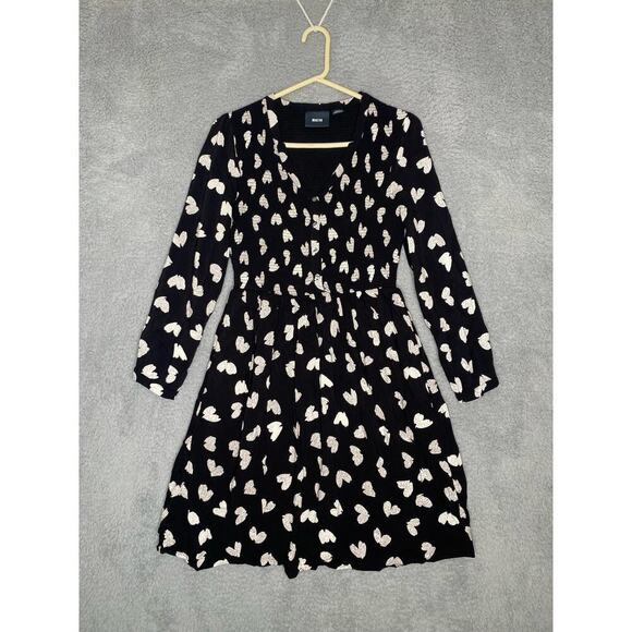 Maeve Dresses & Skirts - Maeve Anthropolgie banet smocked heart heart long sleeve buttons aline small